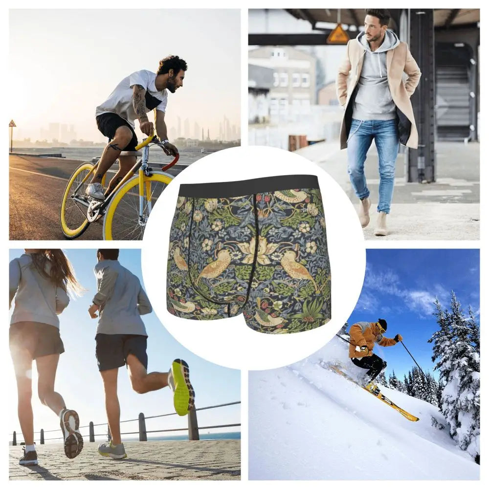 Breathable Cotton Polyester Boxer Shorts for Men