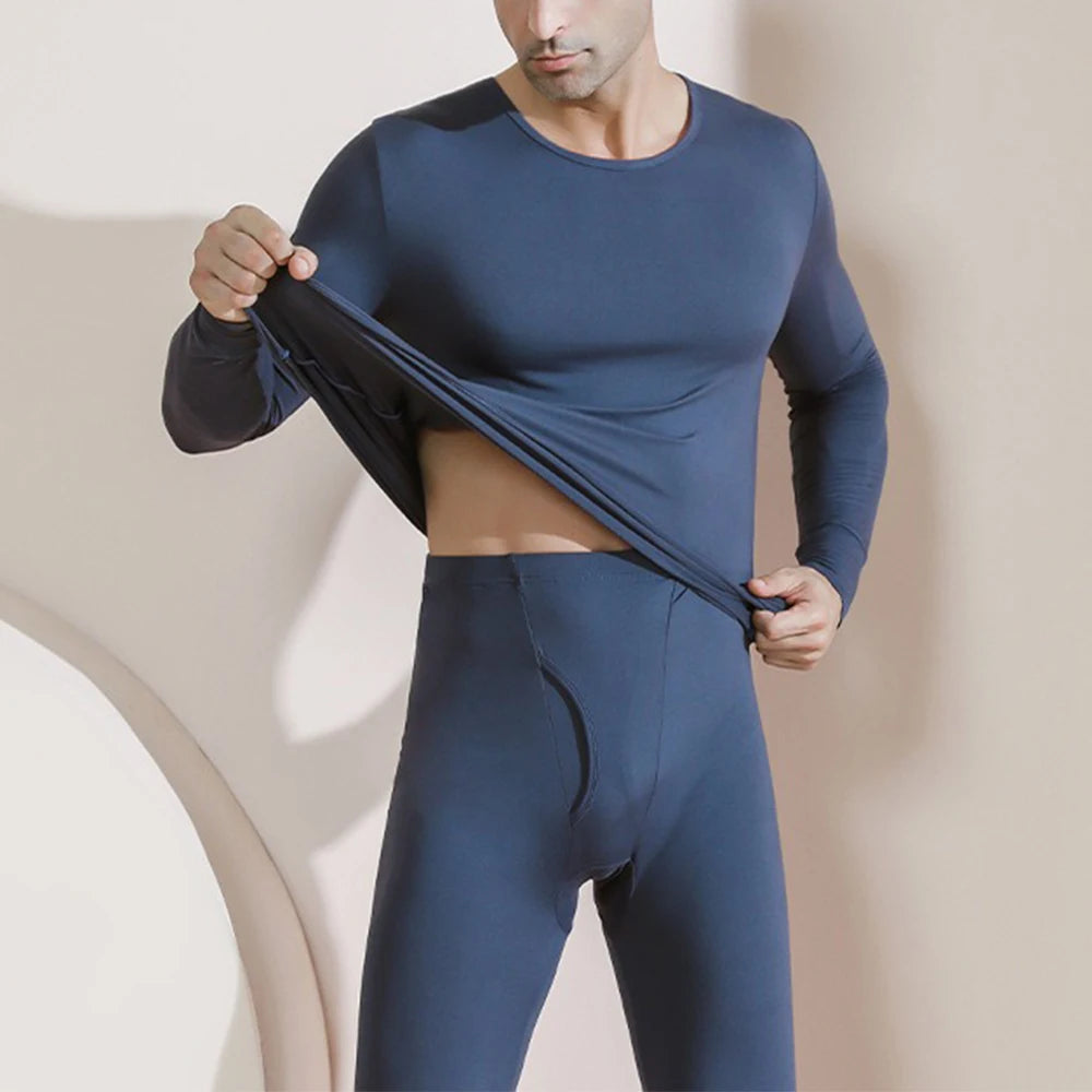 Long Johns Thermal Underwear for Men Fleece Lined Base Layer Set for Cold Weather