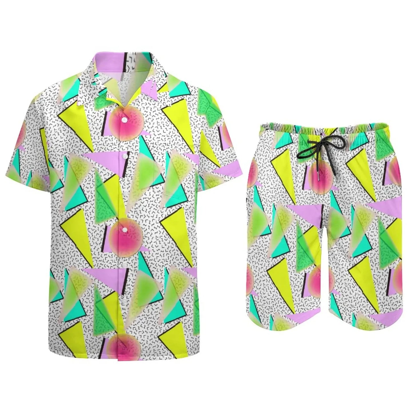 Psychedelic Magic Mushroom Men 2Pcs Casual Set