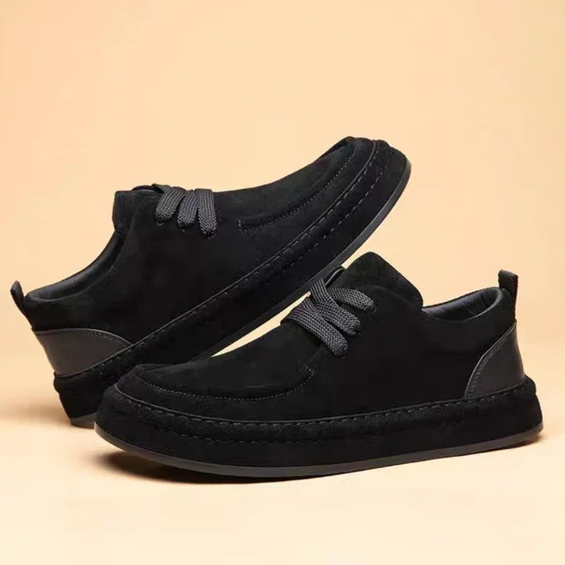 Brown Casual Loafers for Men Made of Durable Suede