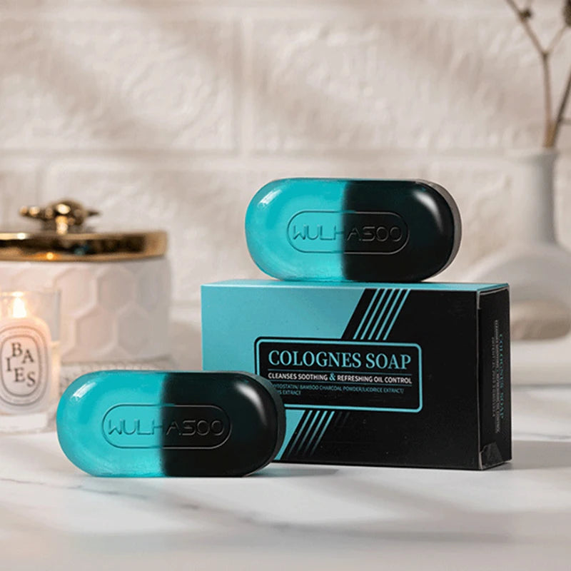 Men's Dual Color Cologne Soap Bar for Daily Use
