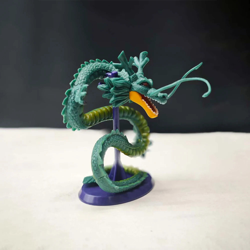 BANDAI Brand 1pc anime Green Ghidra Dragon toy figurine model with base, cake decoration, ornament, gift