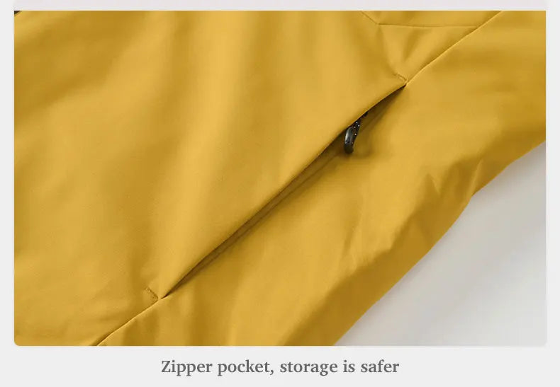 Unisex Waterproof  Windproof Thermal Windbreaker Men Women Hiking Climbing Jacket