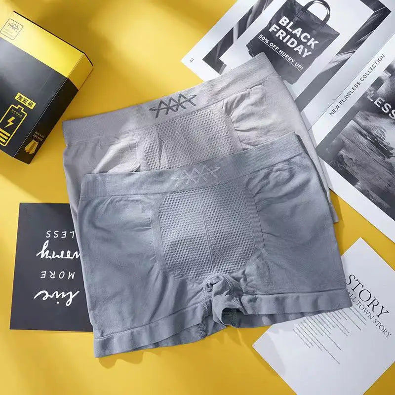 High Elasticity Seamless Men Boxers Honeycomb