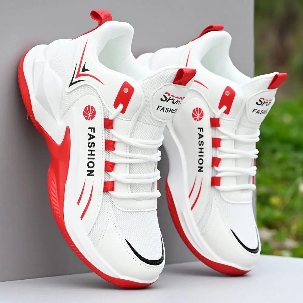 Men's High-Top Basketball Sneakers Breathable Sport Shoes