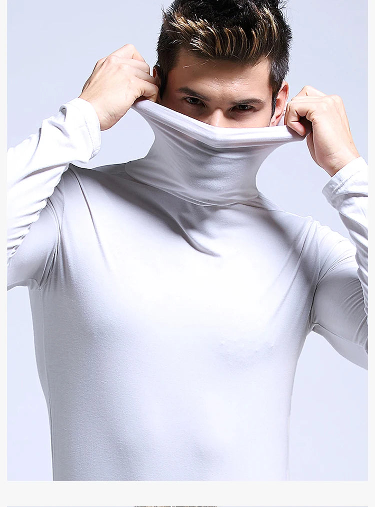 Men's Thermal Turtleneck Bohemian Lapel