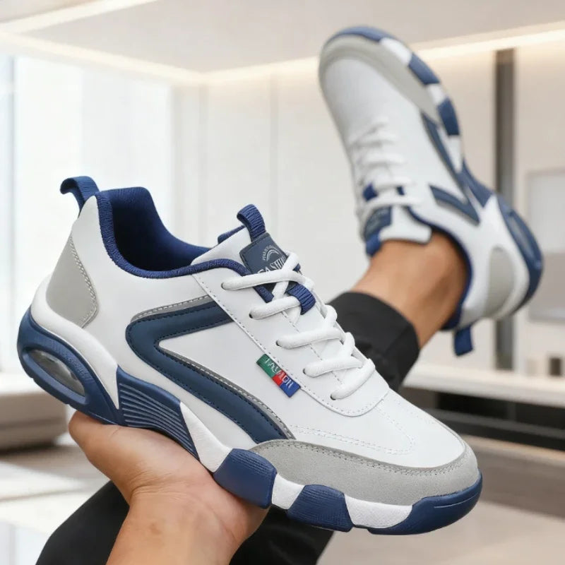 Men's Comfortable Lace-Up Sneakers with Anti Slip Feature