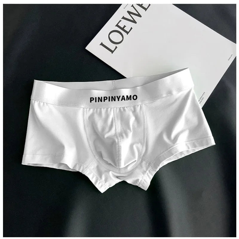 Cotton Boxers Bottoms for Men Loose U Convex Pouch Underwear 2025 Sports Shorts Man Swimming Trunks Trendy Panties Трусы Мужские