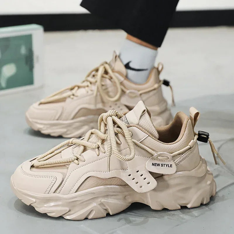 Mens Breathable Luxury Platform Sneakers for Men