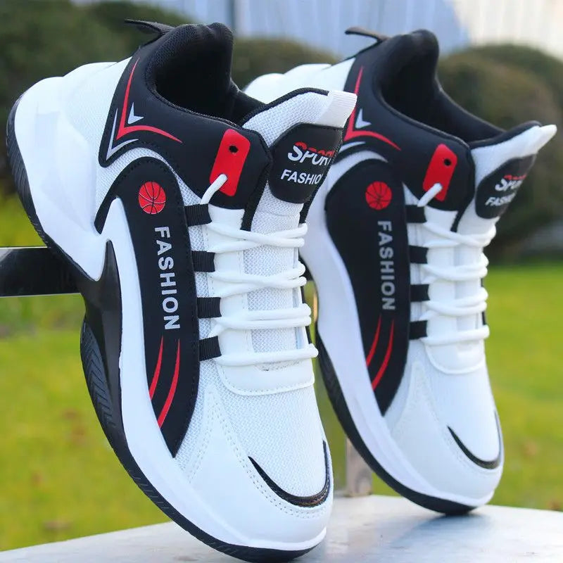 Men's High-Top Basketball Sneakers Breathable Sport Shoes