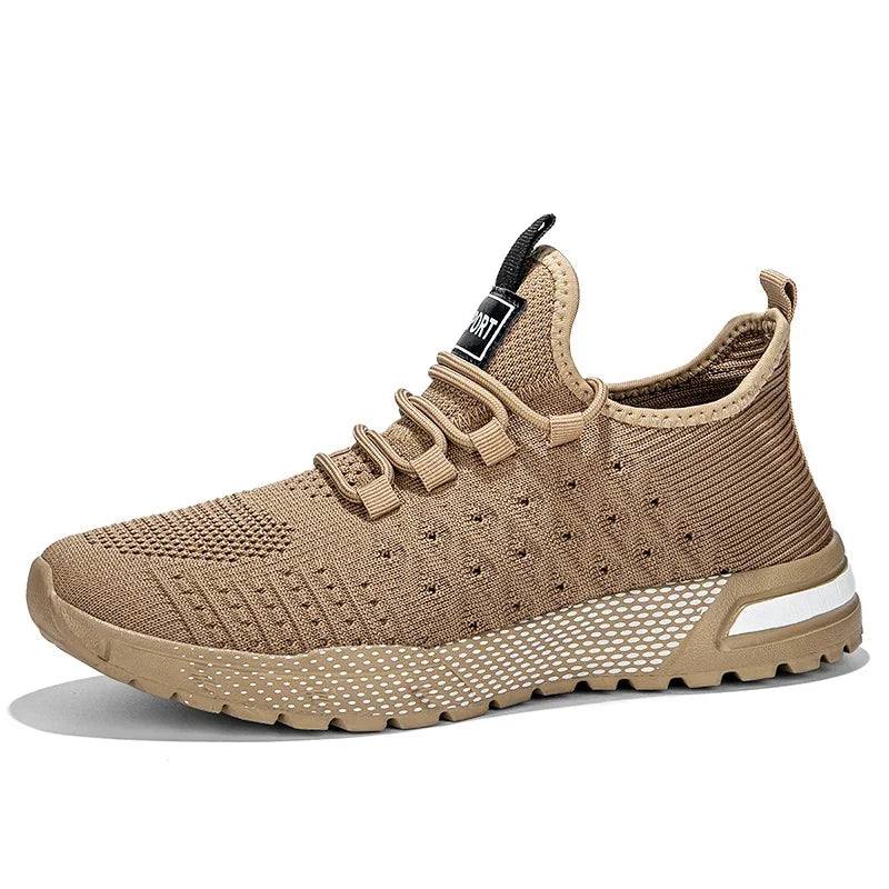 Mens Lightweight Breathable Lace Up Running Shoes