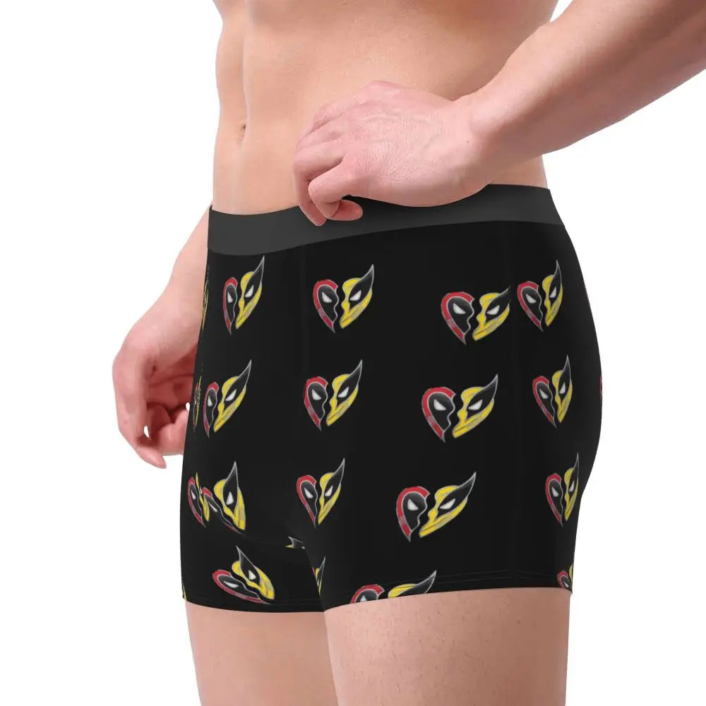 Deadpool Boxer Shorts for Men - Lycra Polyester Blend