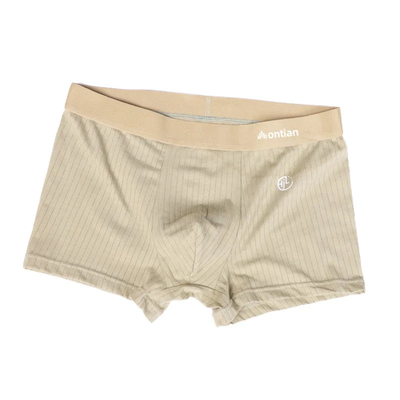 Cotton Breathable Boxer Shorts for Men with U Pouch