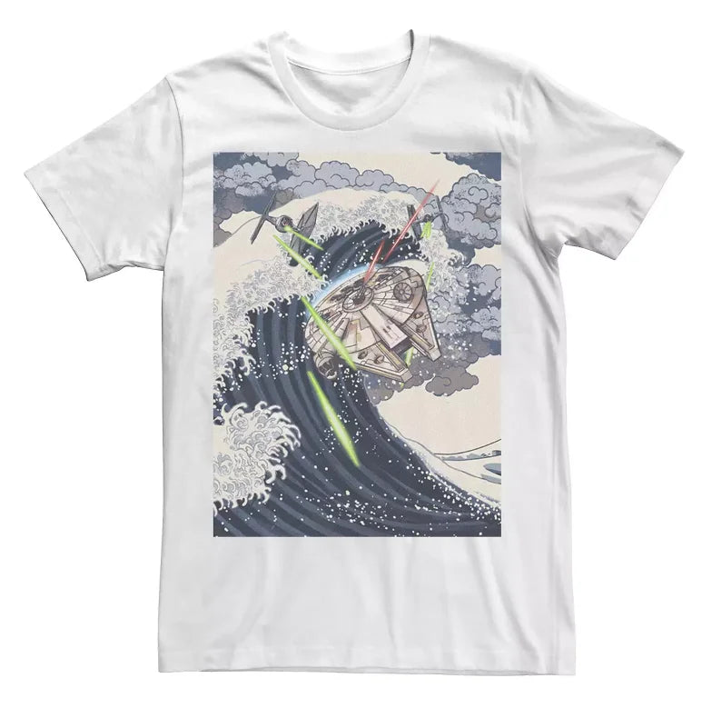 Star Wars retro casual sci-fi Star Wars short-sleeved T-shirts for men and women