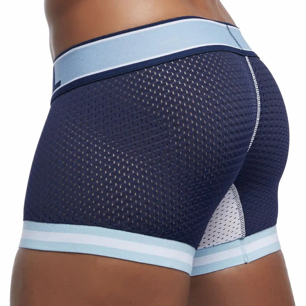 Men's Breathable Mesh Boxer Shorts for Sports Fitness