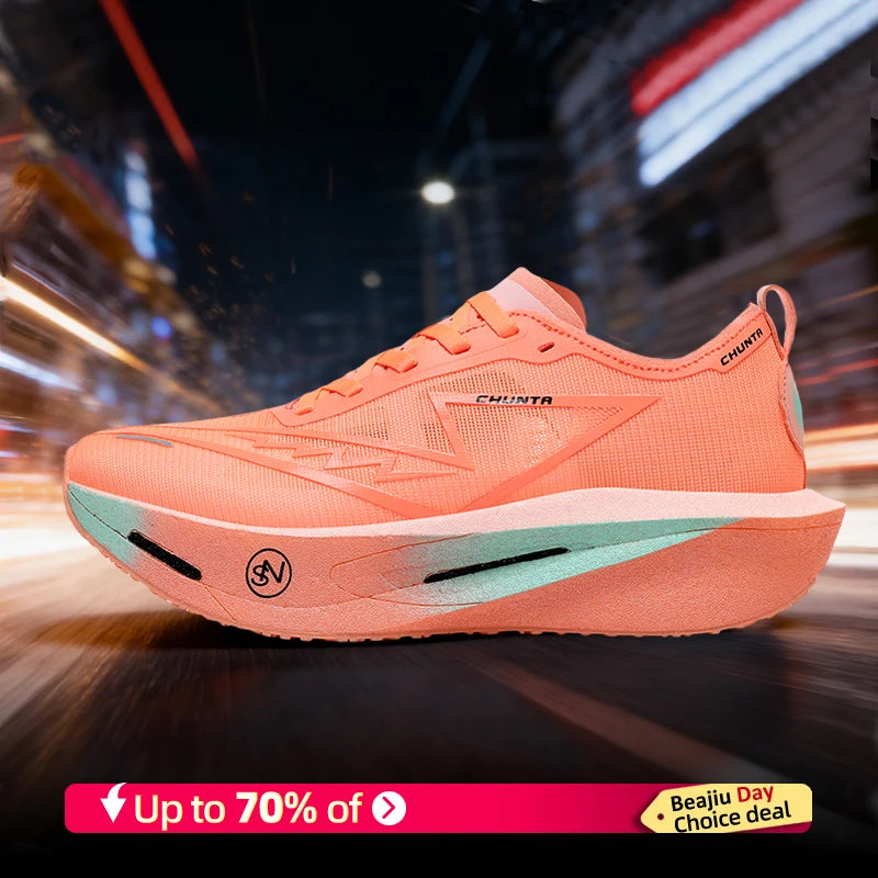 Men's Lightweight Breathable Sports Shoes with Carbon Plate