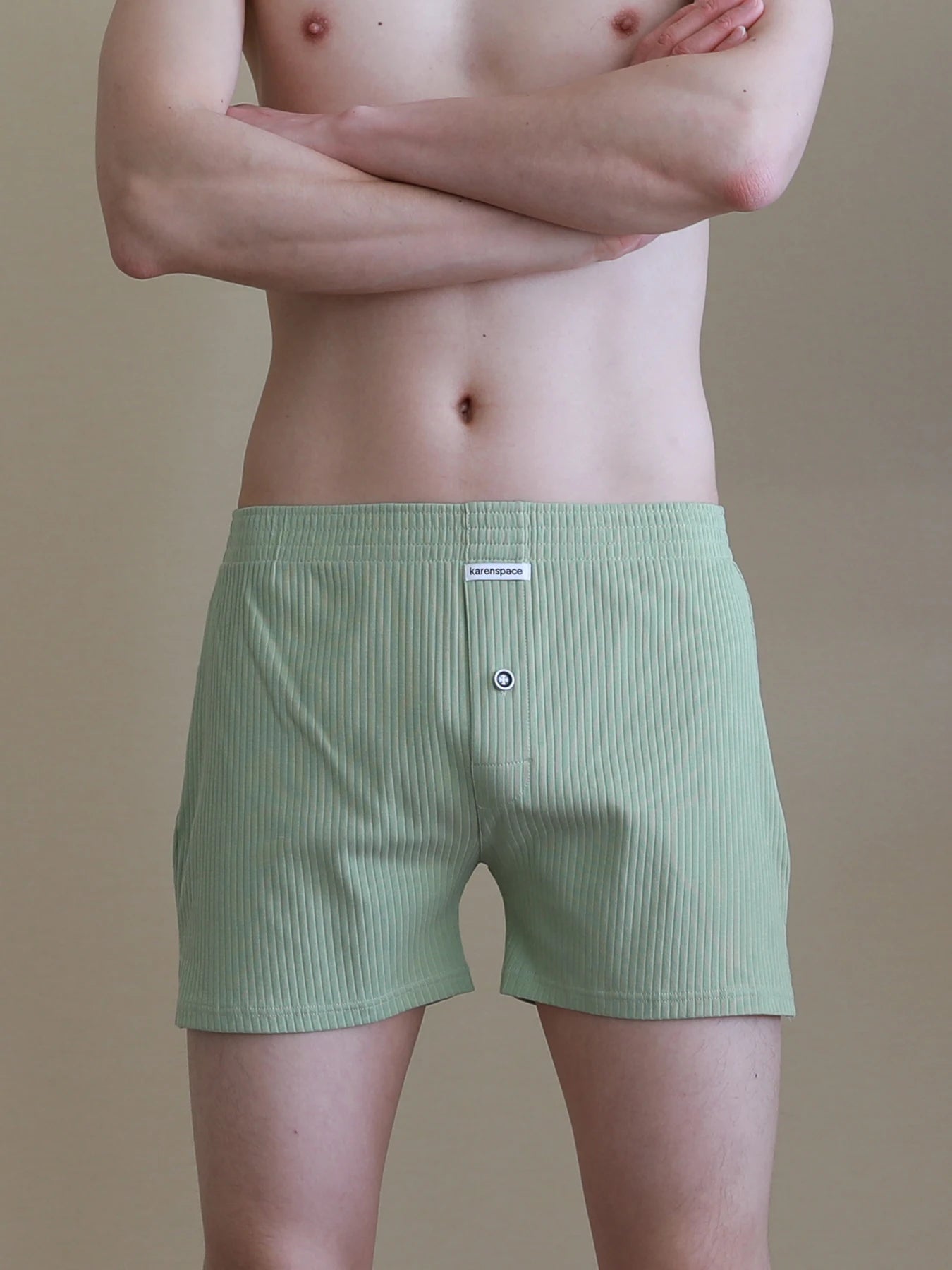 Mens Underwear Stretch Cotton Boxer Shorts Threaded Aro Pants Sleepwear Loungewear Shorts Boxers Male Underpants Panties 1PCS