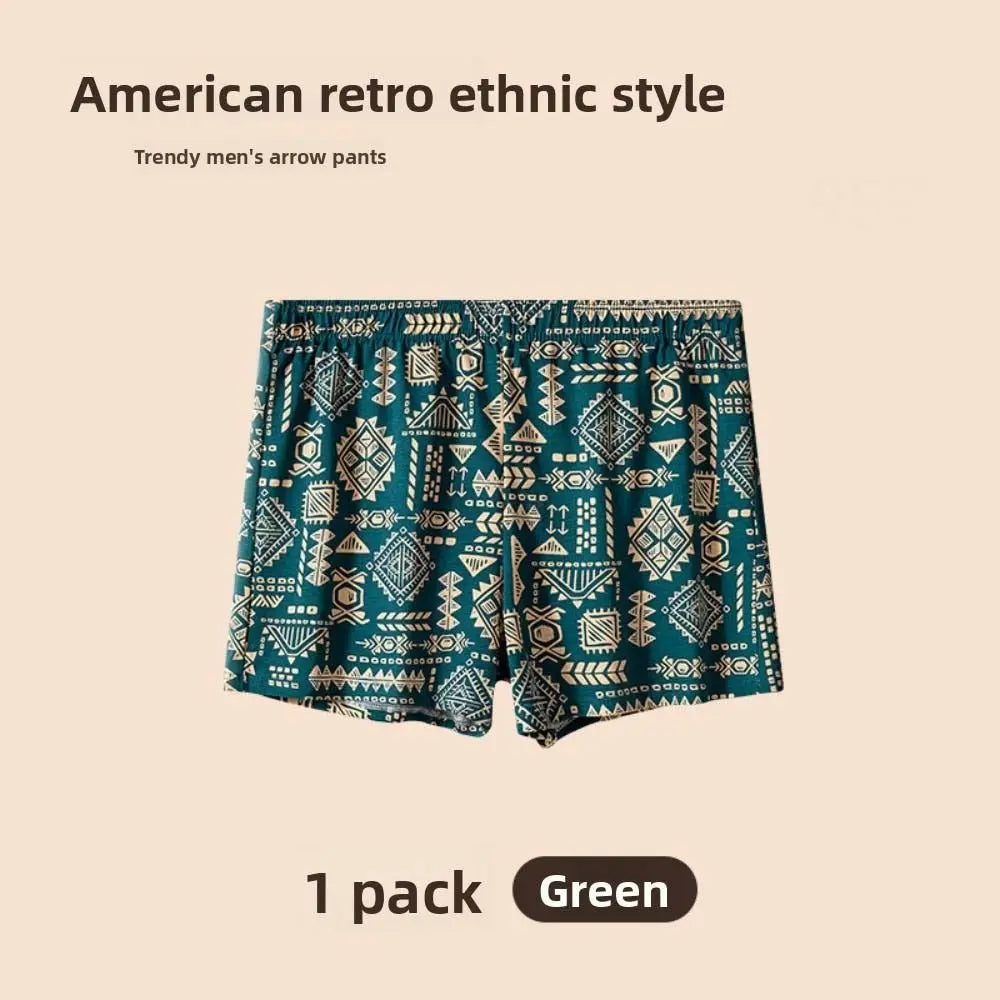 Men's Boxer Briefs Cotton Ethnic Print L - XXXL