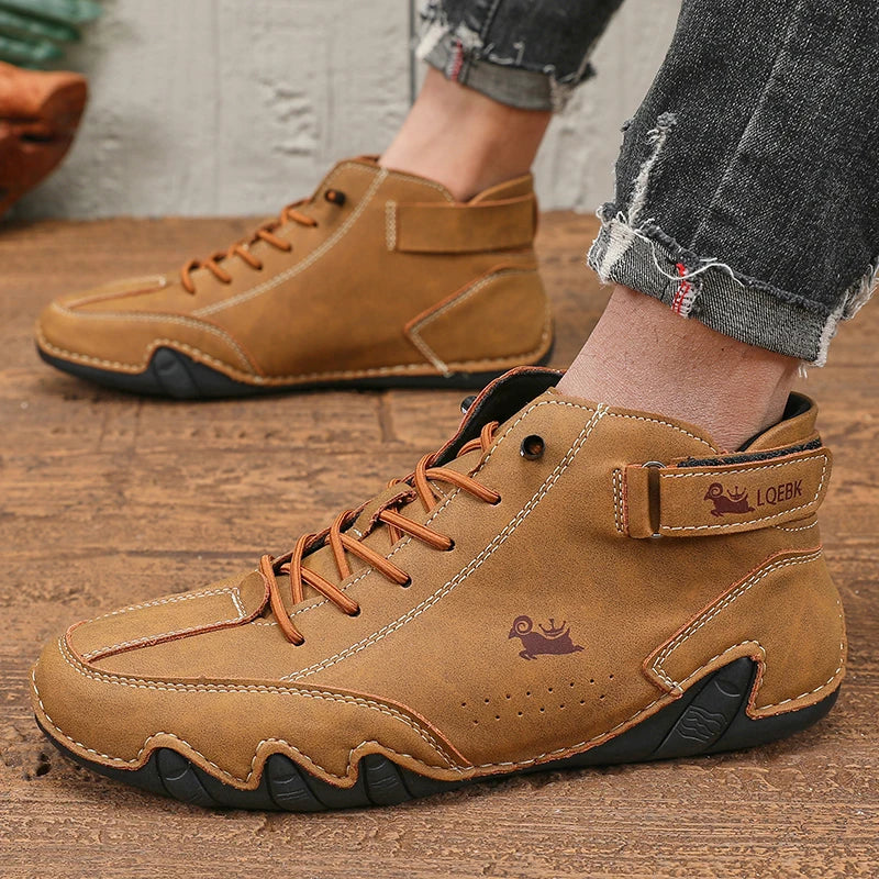 Men's High Top Ankle Boots Breathable Casual Shoes