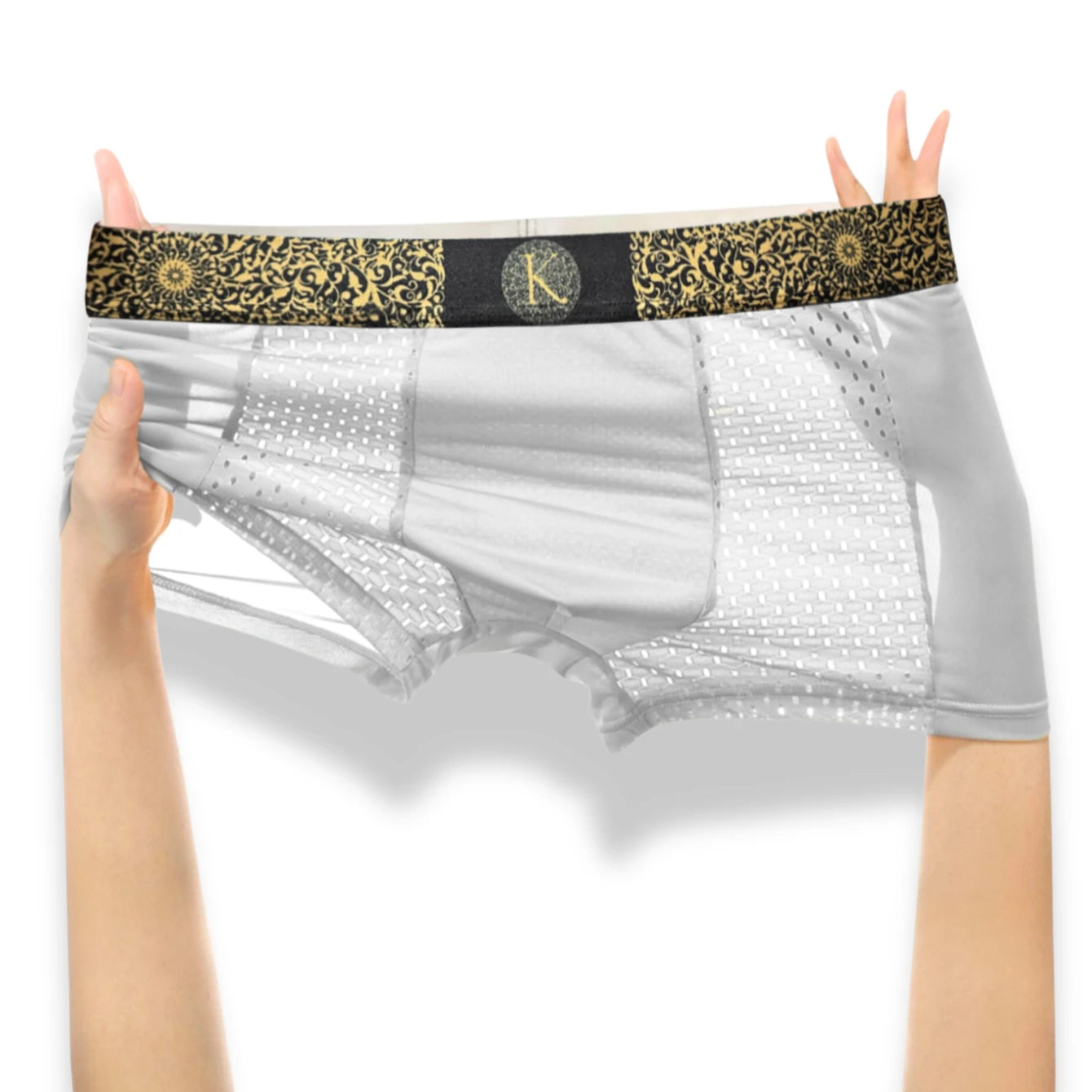 Men's Boxer Shorts Pack of 4 Comfy Polyester and Elastane