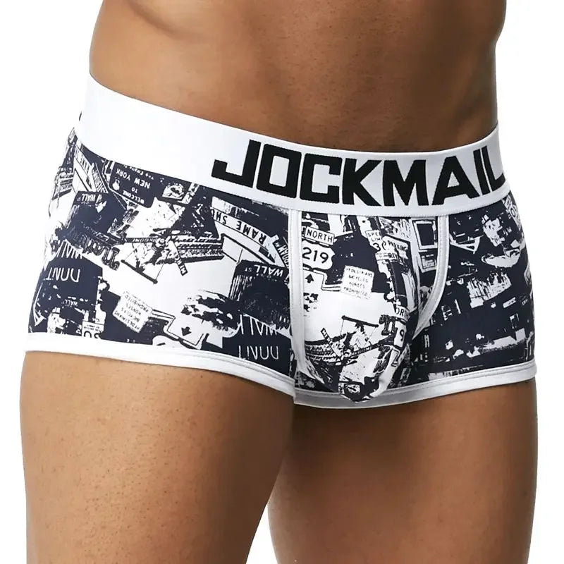 JOCKMAIL Men's Cotton Boxer Shorts Breathable