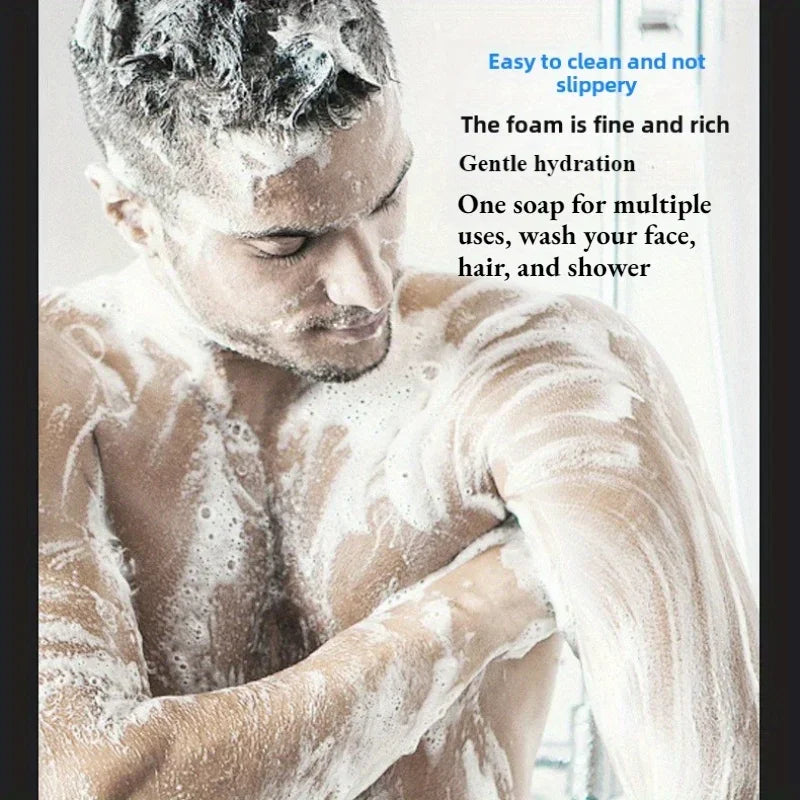 Men's Cologne Soap 2Pcs Three-In-One Cleansing Bar
