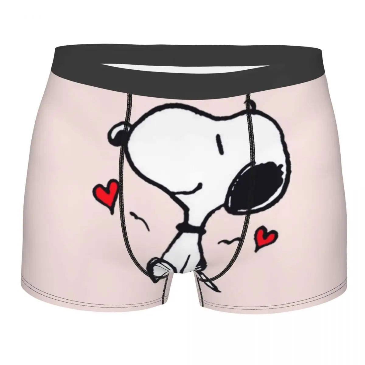 Snoopy Boxer Briefs for Men - Giggle Print Polyester Blend