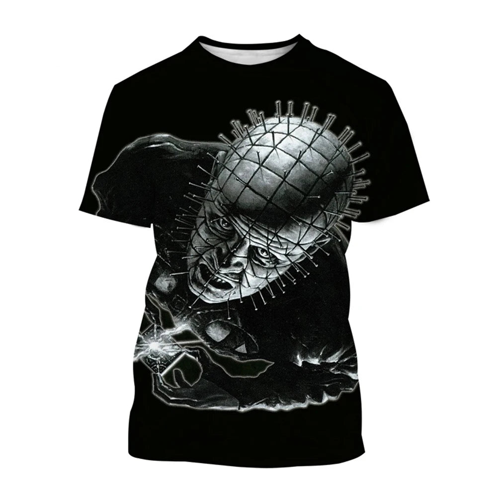 3D Printed Horror Movie Hip-Hop Short Sleeve Shirt