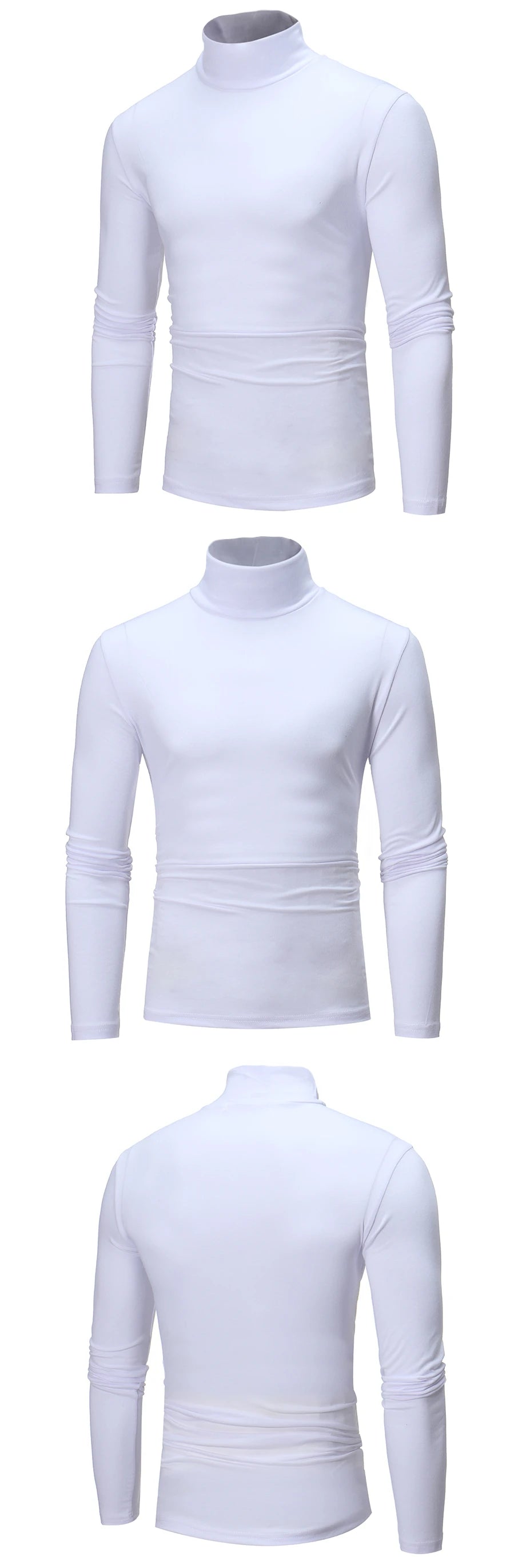 Men's Winter Thermal Shirt High Neck Slim Fit