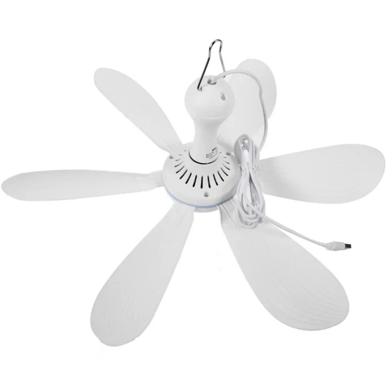 XIAOTREE USB Ceiling Fan Portable 5V Air Circulator