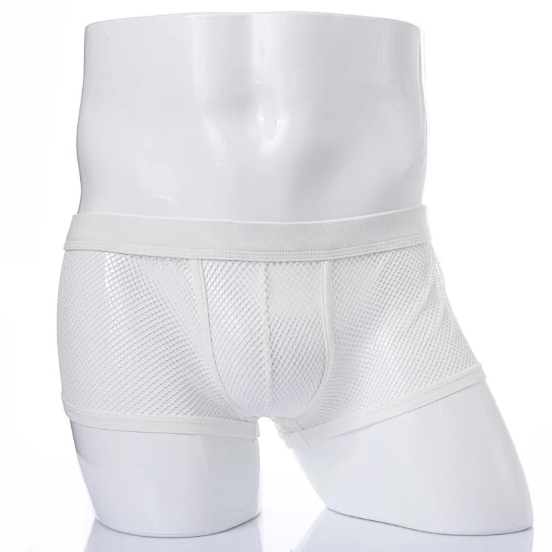 Mesh Boxers for Men Transparent Underwear Boxer Shorts