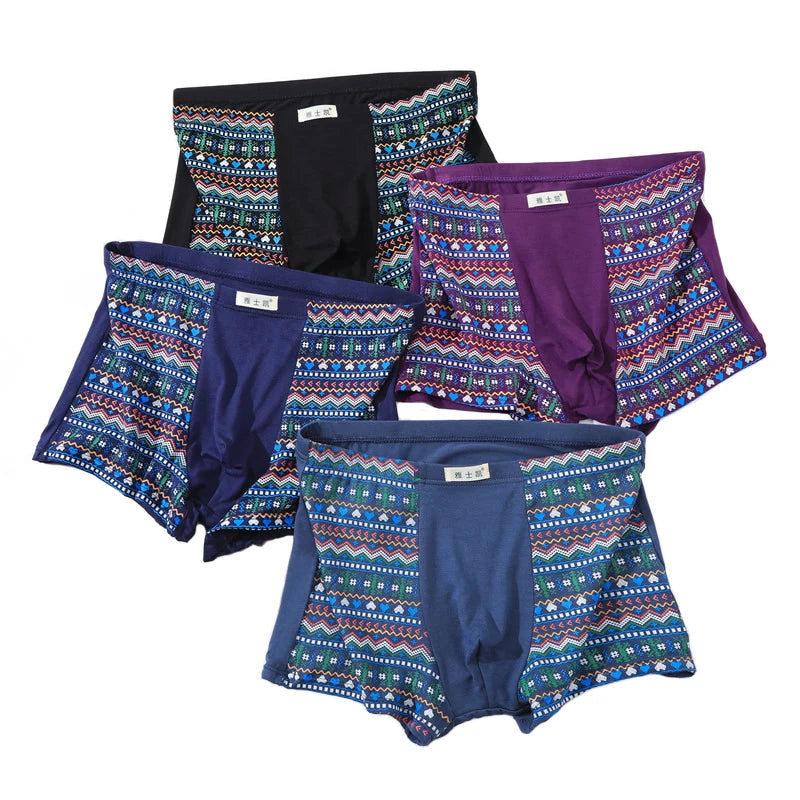 Bamboo Fiber Boxer Shorts for Men L-5XL