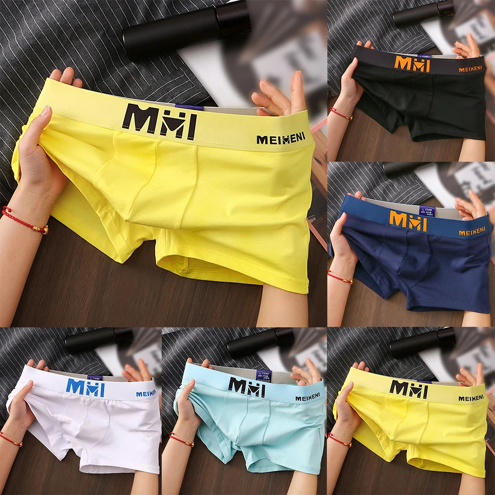 Men's Cotton Boxer Shorts with Breathable Print