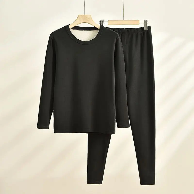 Thermal Underwear For Women + Men Winter Clothes Wool And Silk Two Piece Sets Thermos Clothing