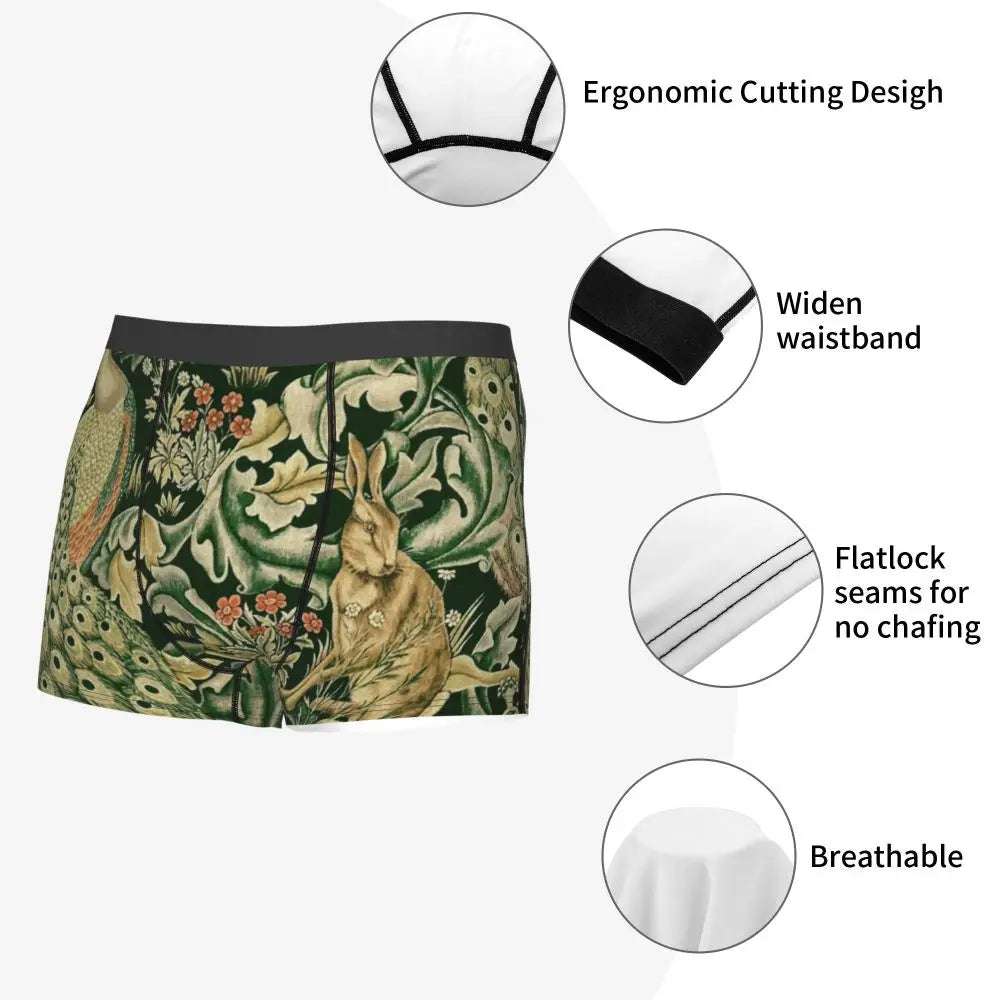 Breathable Cotton Polyester Boxer Shorts for Men