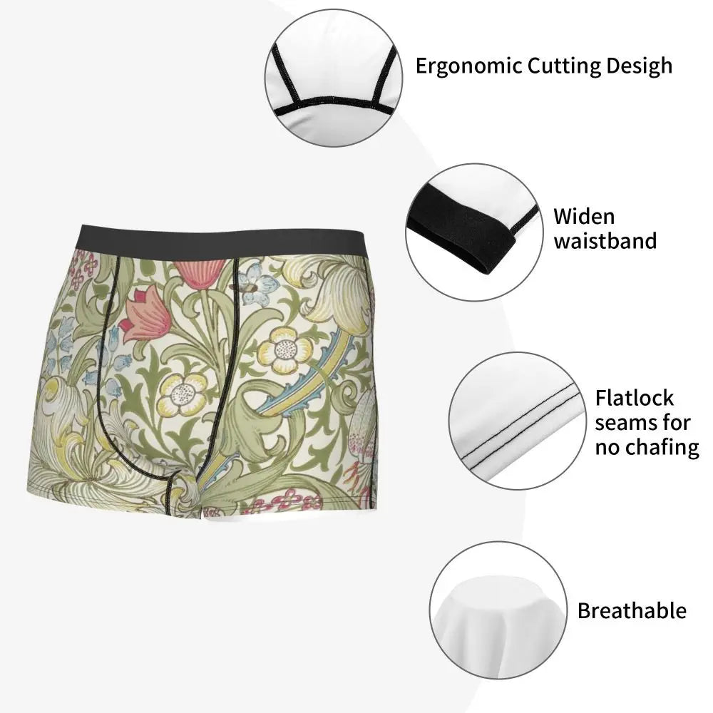 Breathable Cotton Polyester Boxer Shorts for Men