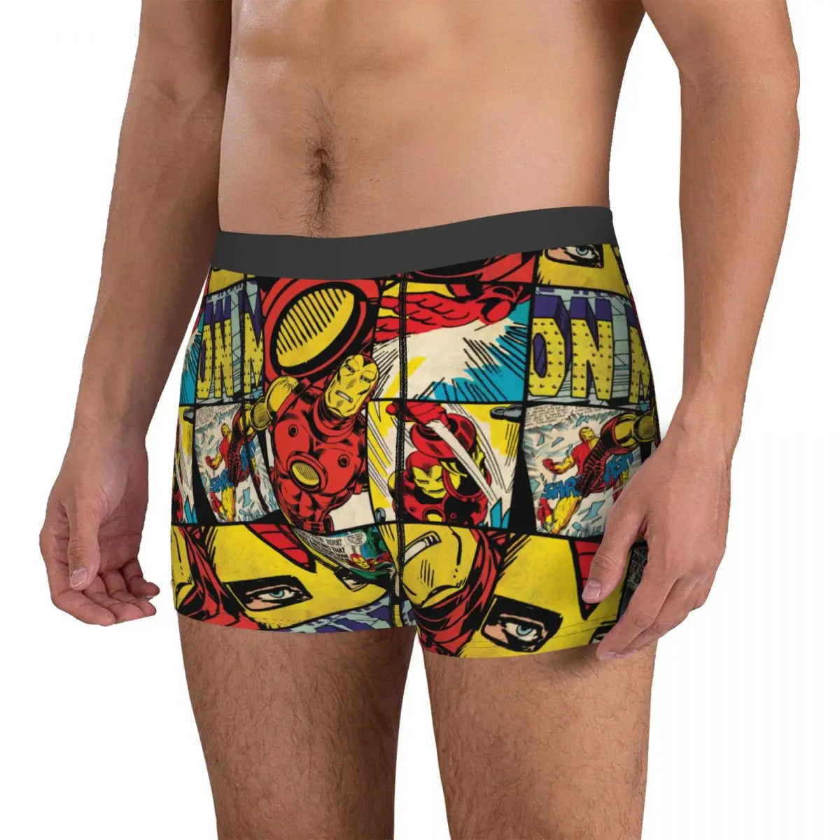 Iron-man Printed Boxer Briefs for Men