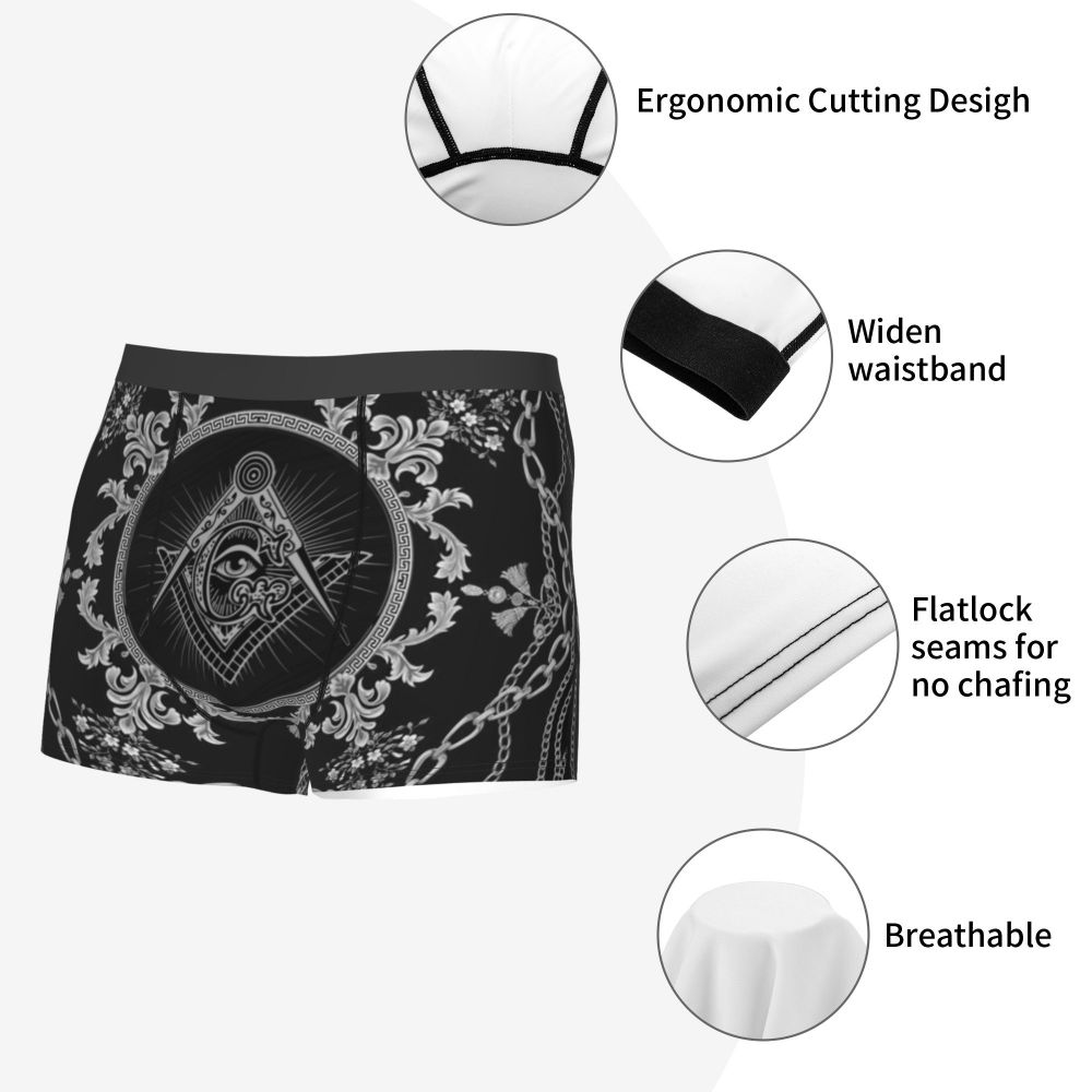 Breathable Gaianata Gemogoro Ghidra Masonic Freemason Briefs