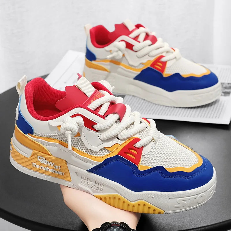 Men's Casual Shoes Soft Soled Lace-Up Sneakers