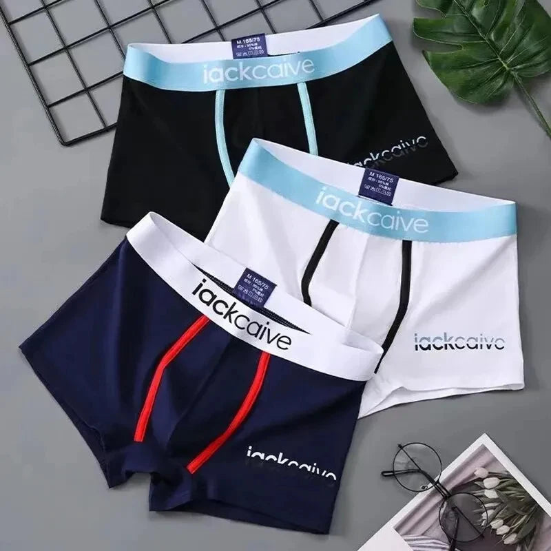 Men's Cotton Boxer Shorts 3Pcs Set M-3XL