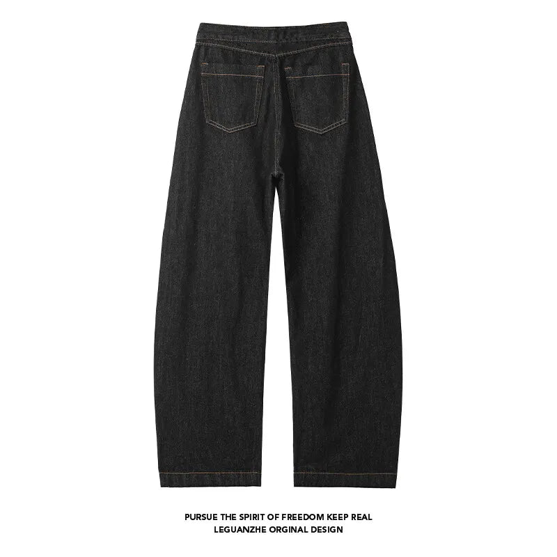 Men's Soft Black Denim Casual Jeans