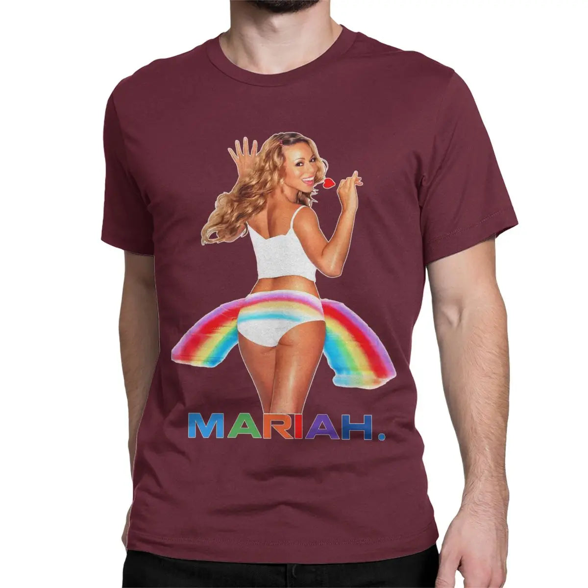 Mariah Carey Creative 100% Cotton Crew Neck Short Sleeve T-Shirts for Men Women