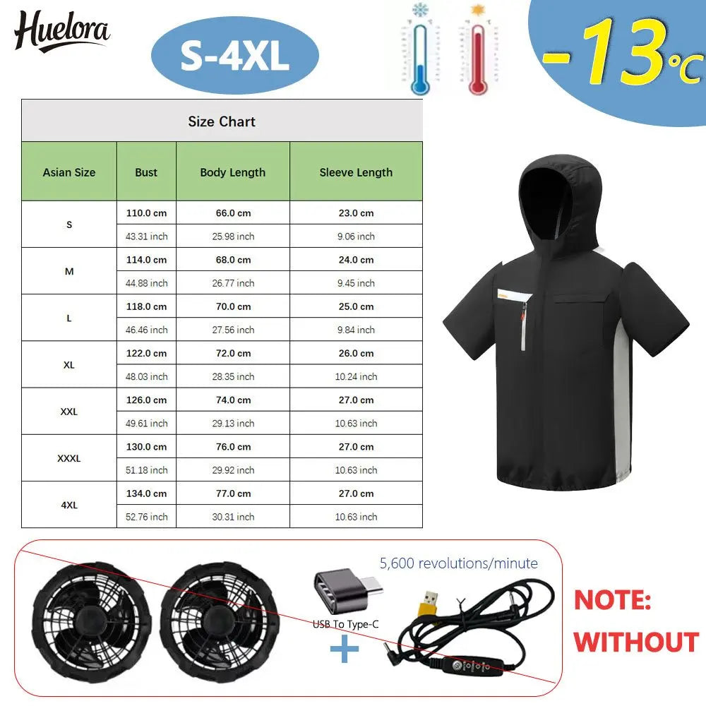 Huelora USB Rechargeable Cooling Vest for Men and Women