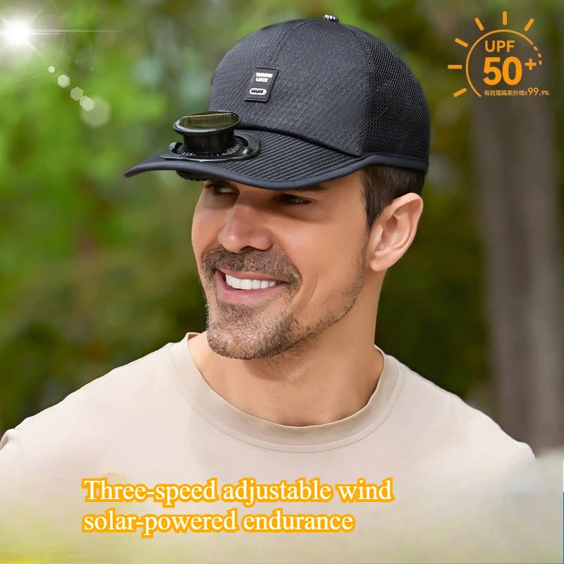 Summer 2026 Solar Fan Hat USB Rechargeable Cooling Cap