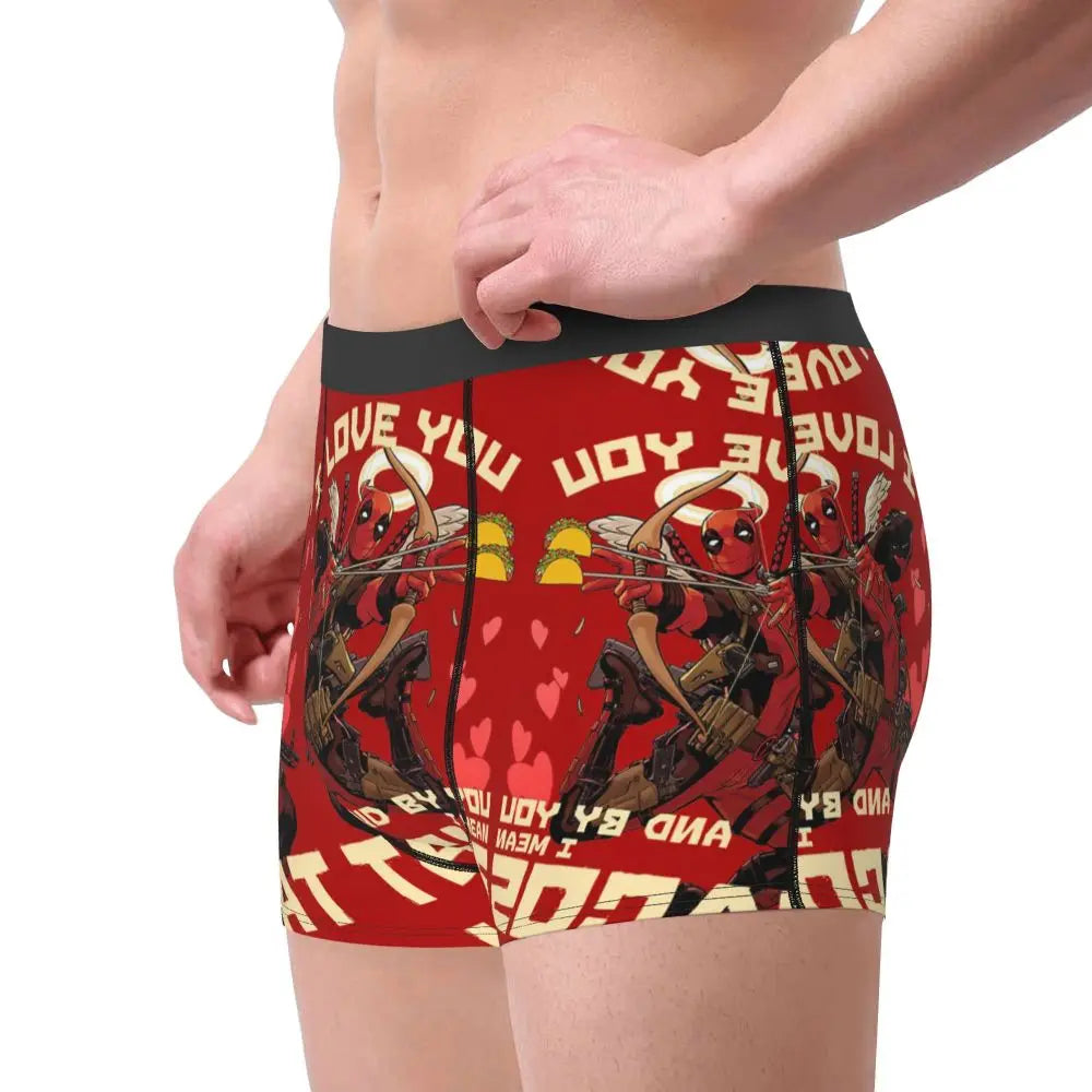 Deadpool Boxer Shorts for Men - Lycra Polyester Blend