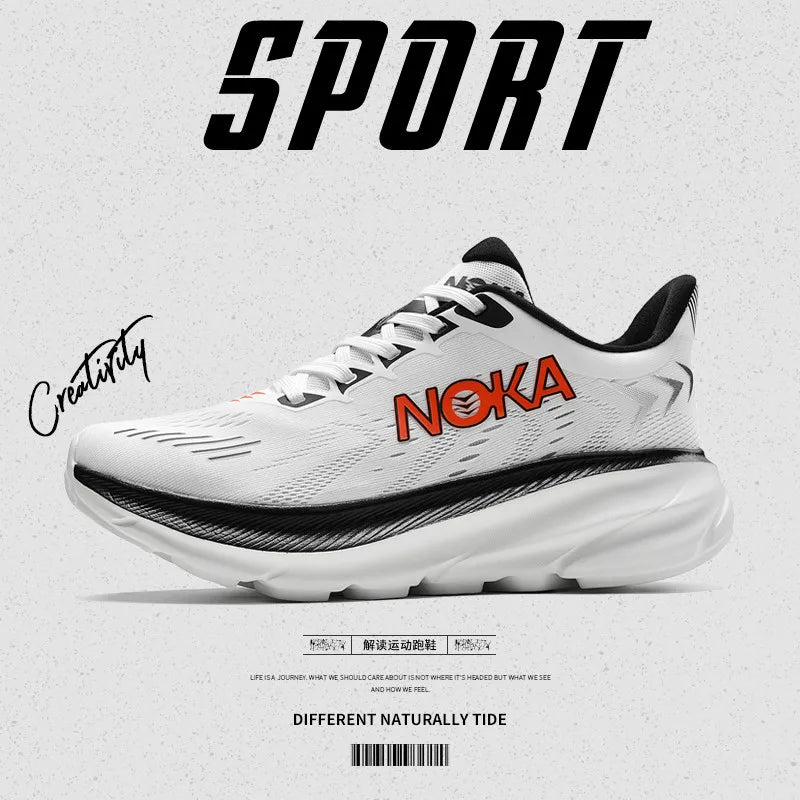 New men's casual sports shoes with shock absorption, breathable running shoes, anti slip and wear-resistant outdoor hiking shoes