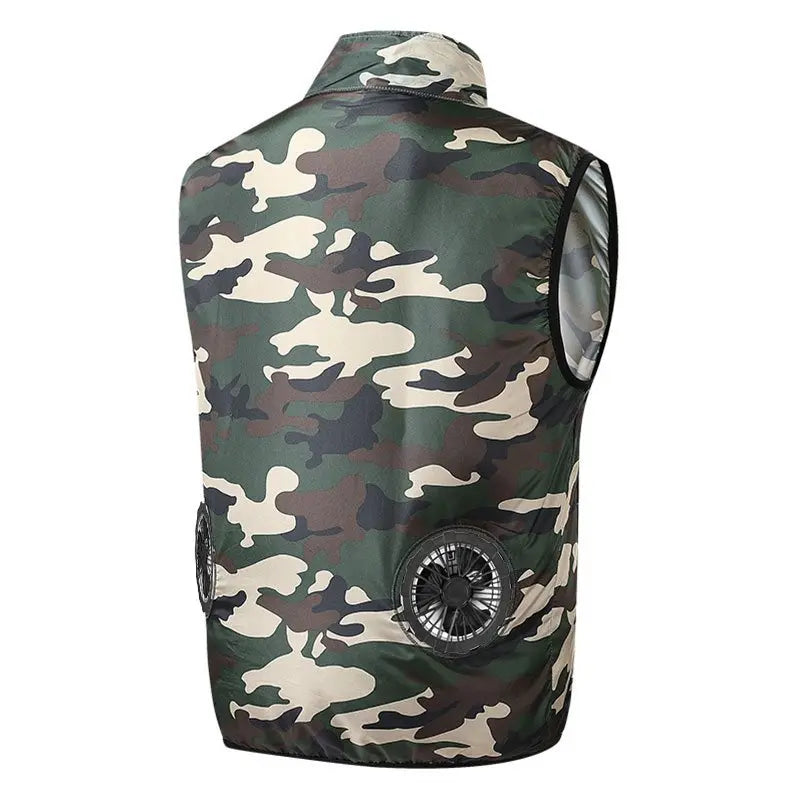 Men's Cooling Vest USB Air Conditioner Fan Jacket