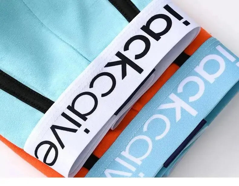 Cotton Men's Boxer Shorts 3Pcs Breathable M - 3XL