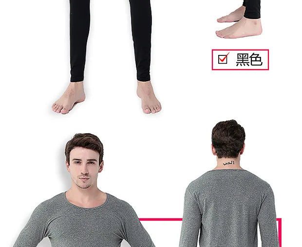 Long Underwear For Men Long Johns High Quality Cotton Oversized 5XL Thermal Underwear