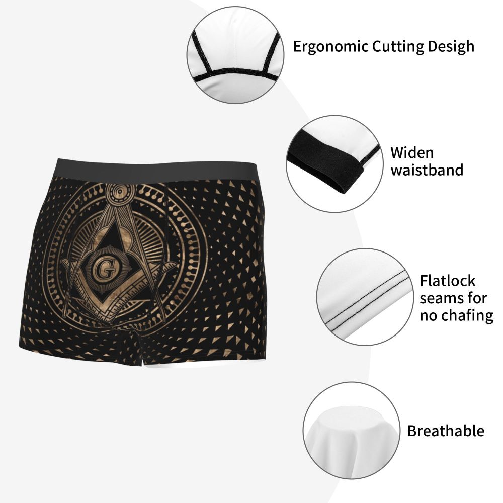 Breathable Gaianata Gemogoro Ghidra Masonic Freemason Briefs
